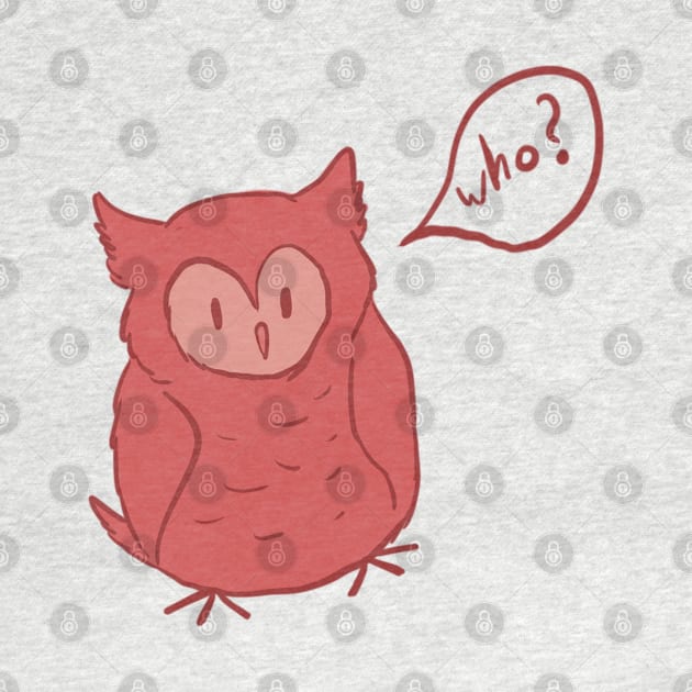 Fluffy Red Owl by CloudWalkerDesigns